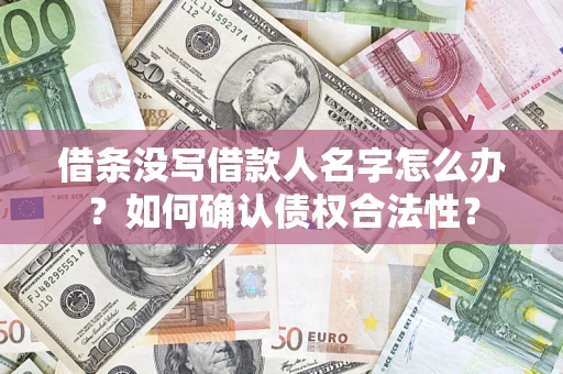 北京借条没写借款人名字怎么办？如何确认债权合法性？