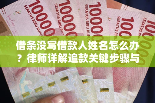 北京借条没写借款人姓名怎么办？律师详解追款关键步骤与证据链构建