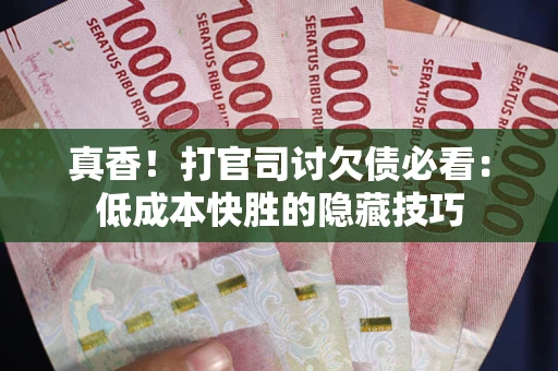 北京真香！打官司讨欠债必看：低成本快胜的隐藏技巧