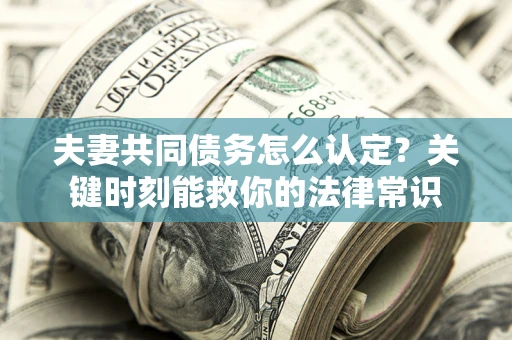 北京夫妻共同债务怎么认定？关键时刻能救你的法律常识