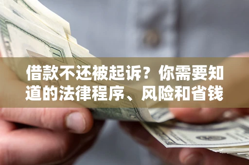 北京借款不还被起诉？你需要知道的法律程序、风险和省钱技巧