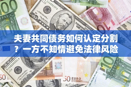 北京夫妻共同债务如何认定分割？一方不知情避免法律风险必看！